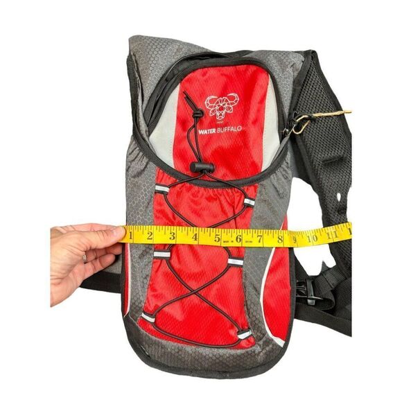 Water Buffalo Red & Grey Polyester PVC Hydration Backpack - backpack ONLY!! - Picture 7 of 10
